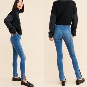 Free people we the free Riley split skinny jeans